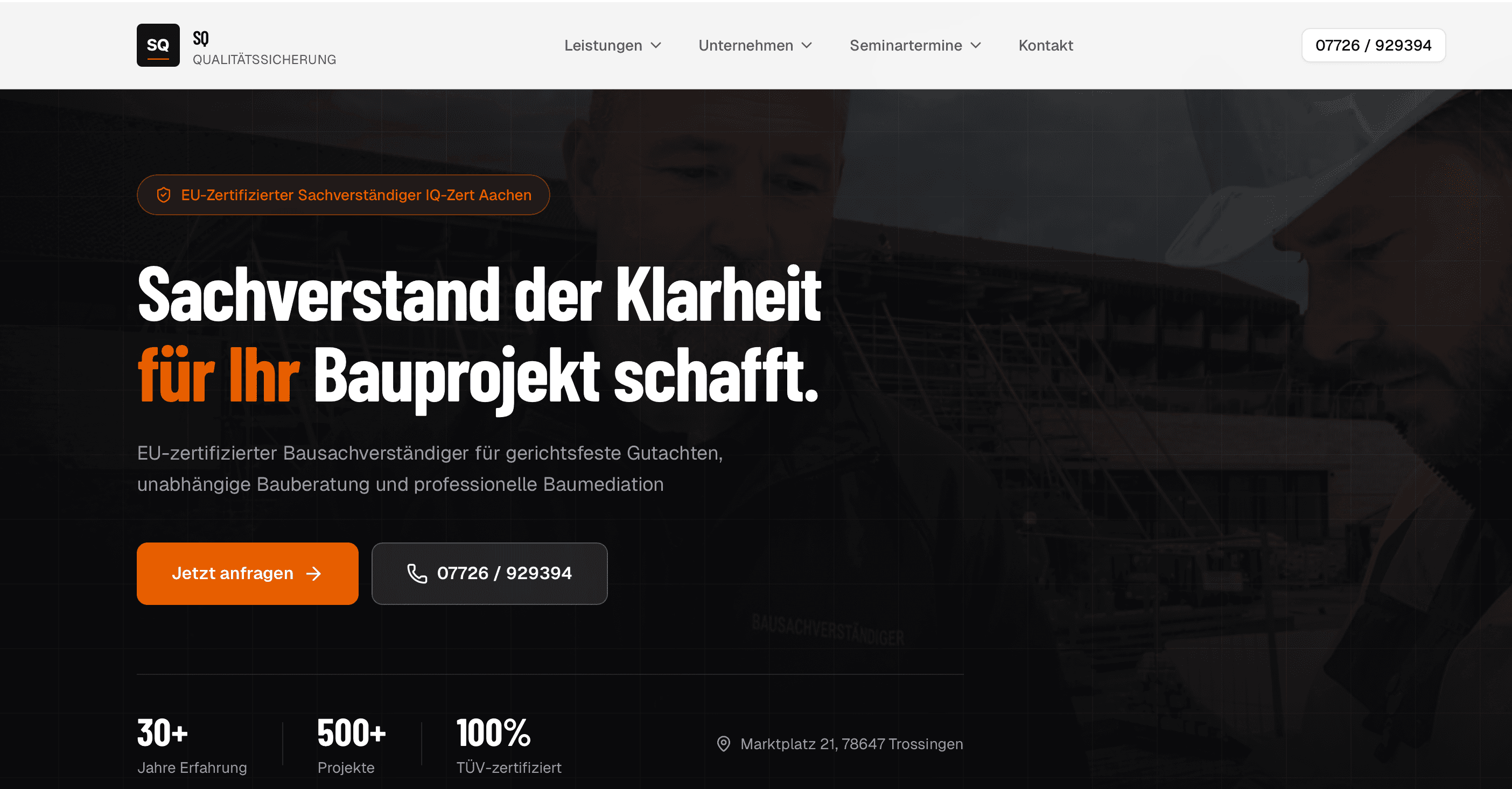 SQ Schmidt Qualitätssicherung, Bildschirmfoto